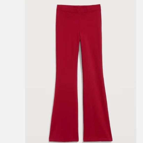NEW Old Navy XXLP Cordovan Red High Waisted Fleece Lined Flare Leggings - Picture 3 of 6